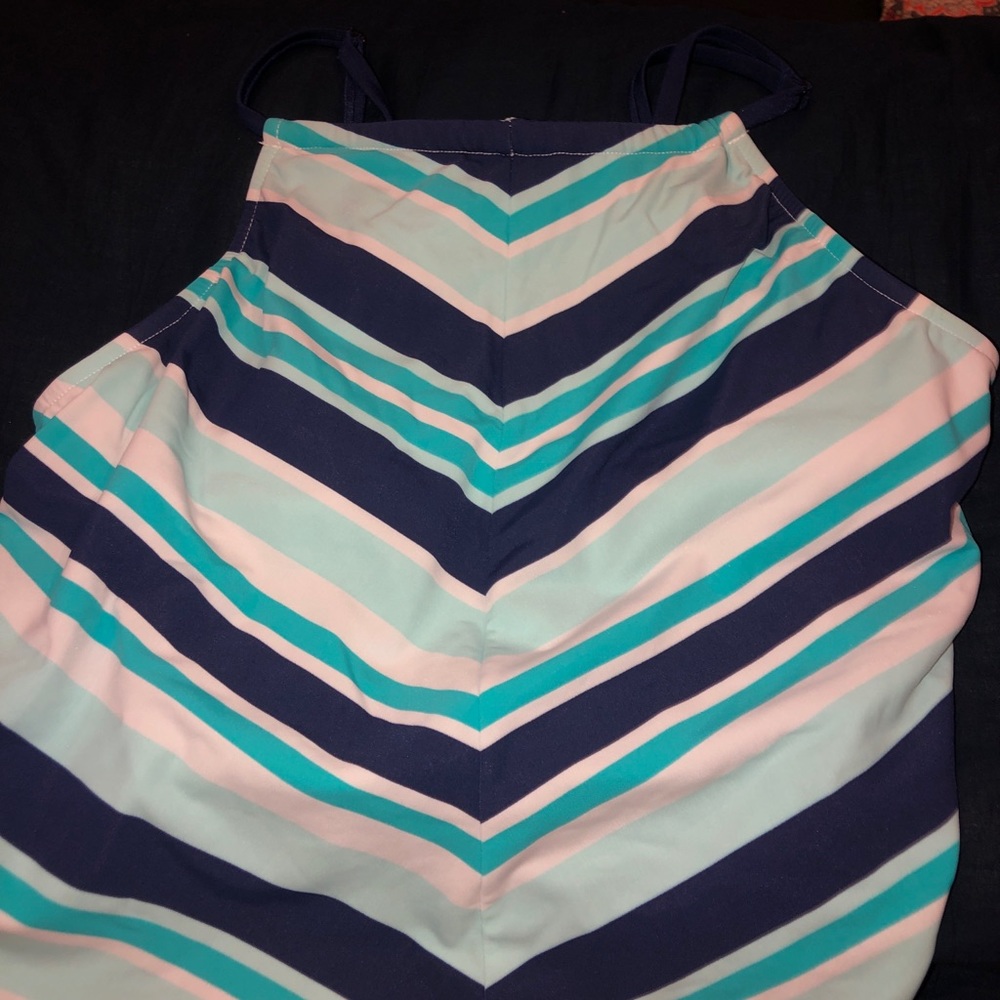 chevron tankini top